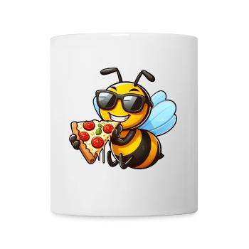 Sweet bee honey bee loves pizza pizza lovers - Mug - white - Front
