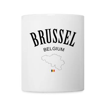 Vertikales Tricolore-Flaggen-Emblem - Tasse - Weiß - Vorne