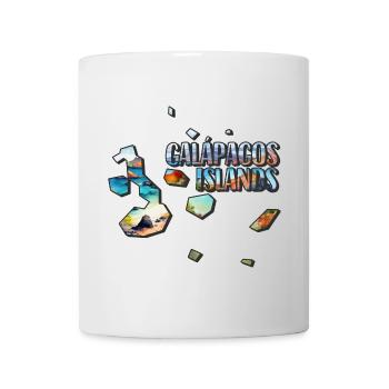 Aquarell Landkarte Galapagos - Tasse - Weiß - Vorne