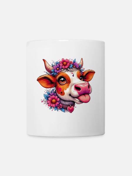 Kuh - Tasse - Weiß