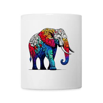 Éléphant - Mug blanc - blanc - Devant