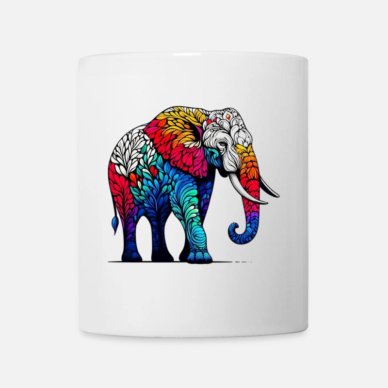 Elefant - Tasse - Weiß