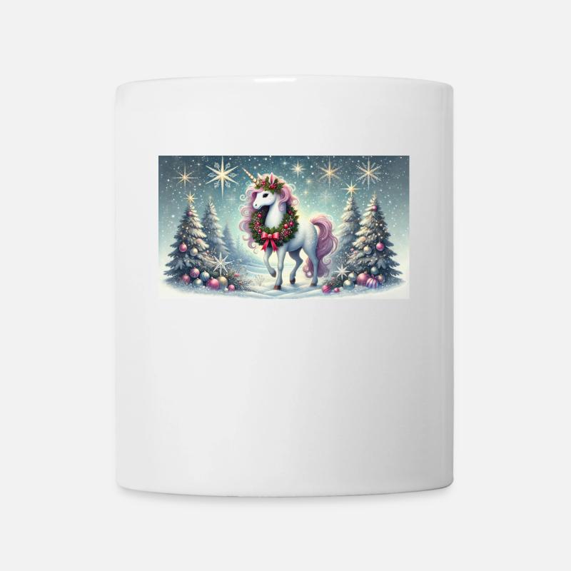 Weihnachtseinorn - Tasse - Weiß