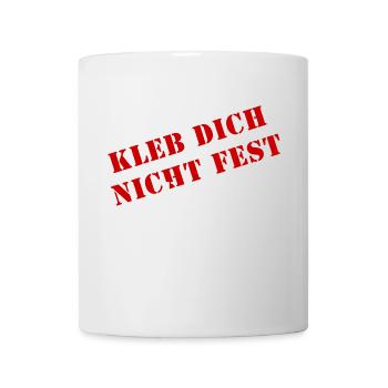 Ne vous y tenez pas Commencez à réfléchir - Mug blanc - blanc - Devant