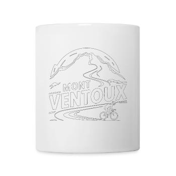The epic ascent of Mont Ventoux by bike - Mug - white - Front