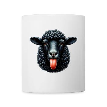Famille rebelle, le mouton noir fait la langue - Mug blanc - blanc - Devant
