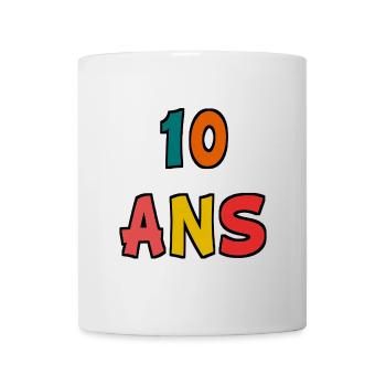 10. 10 YEARS. 10th ANNIVERSARY. 10 YEAR ANNIVERSARY. - Mug - white - Front