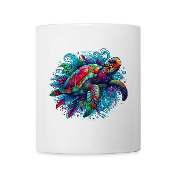 Schildkröte - Tasse - Weiß - Vorne
