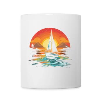 Sailing Illustration - Mug - white - Front