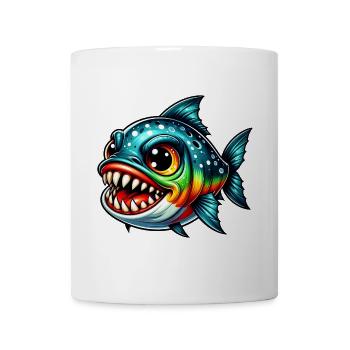 Piranha - Tasse - Weiß - Vorne