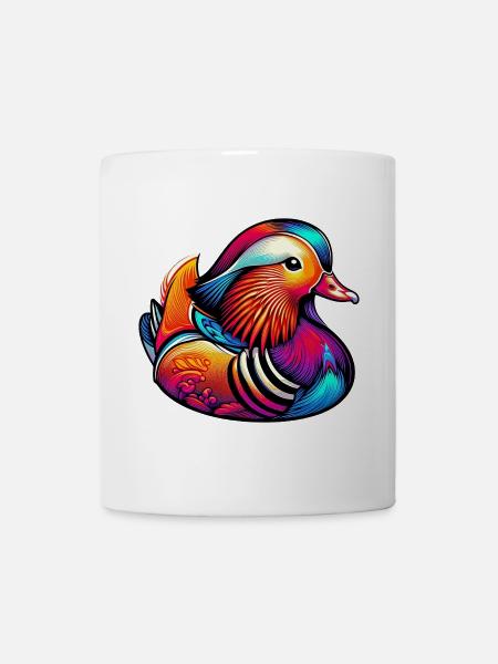 Mandarinente - Tasse - Weiß