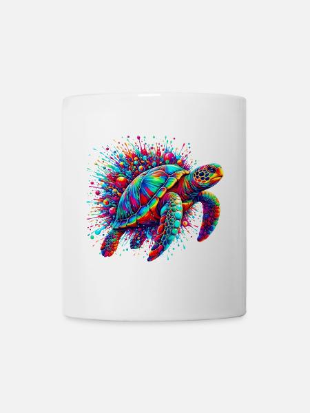 Schildkröte - Tasse - Weiß