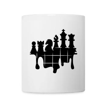 Schach Graffiti Schachspiel Figuren Knight rook - Tasse - Weiß - Vorne