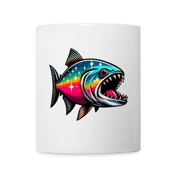 Piranha - Tasse - Weiß - Vorne