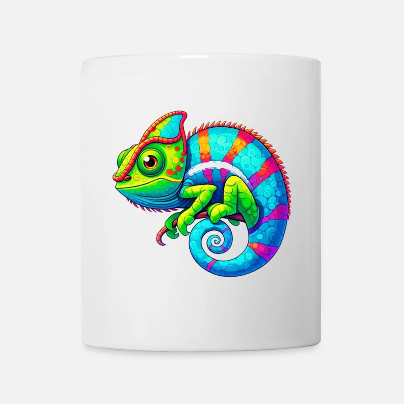 Caméléon - Mug blanc - blanc