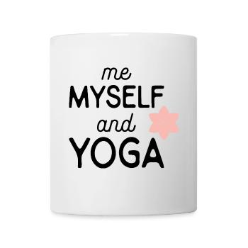 yoga - Tasse - Weiß - Vorne