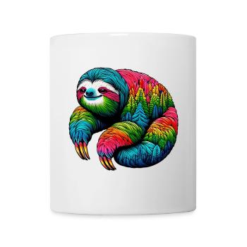 Faultier - Tasse - Weiß - Vorne