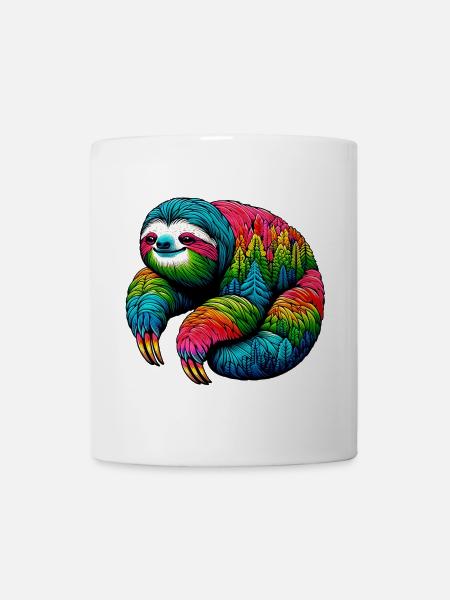 Faultier - Tasse - Weiß
