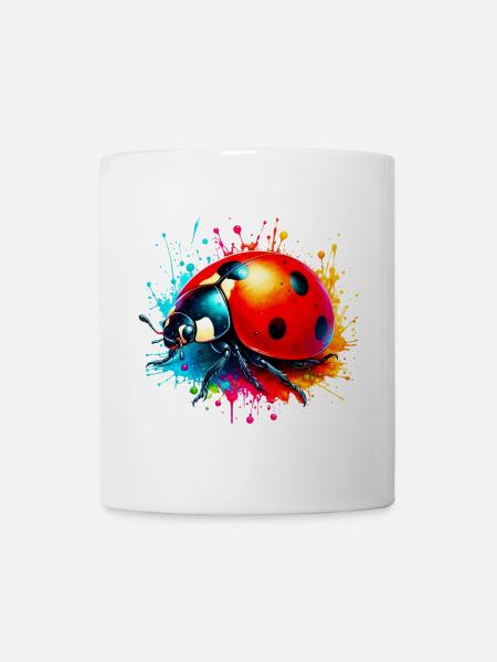 Marienkäfer - Tasse - Weiß