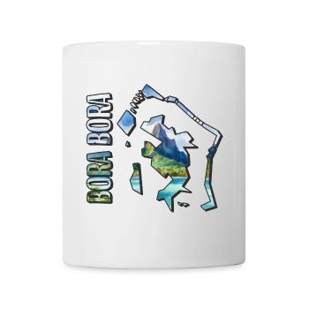 Watercolor Map Bora Bora - Mug - white - Front