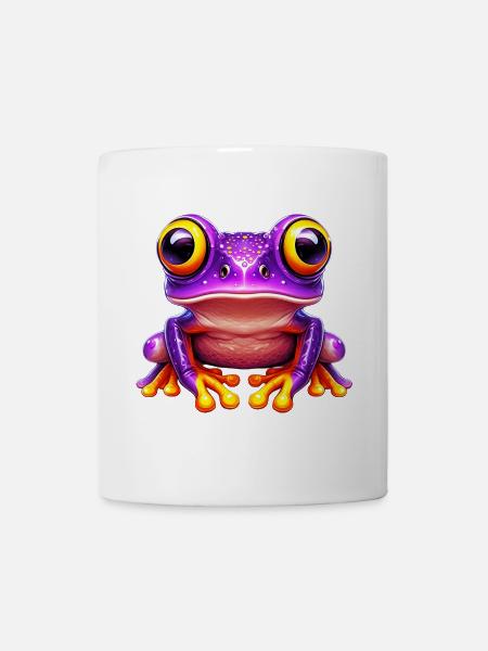 Frosch - Tasse - Weiß