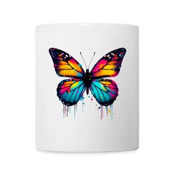 Papillon - Mug blanc - blanc - Devant