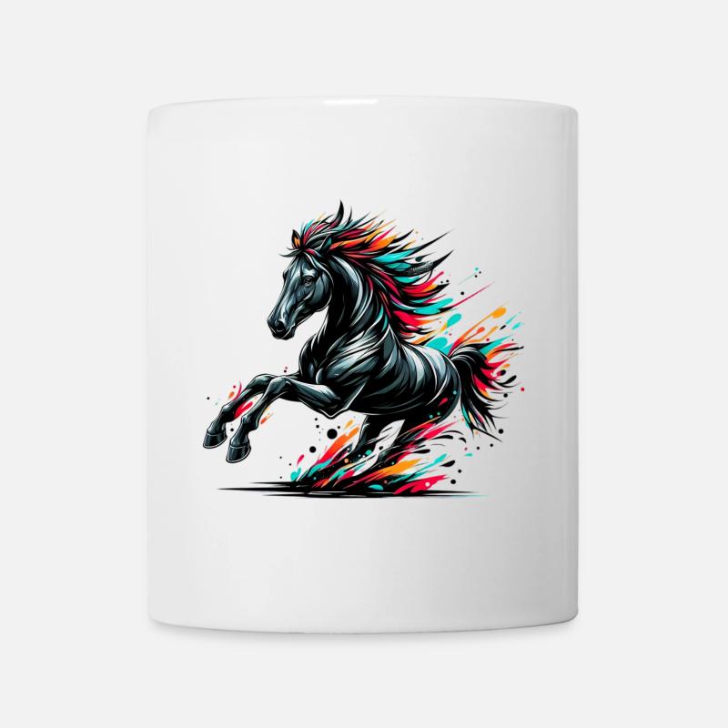 Pferd - Tasse - Weiß