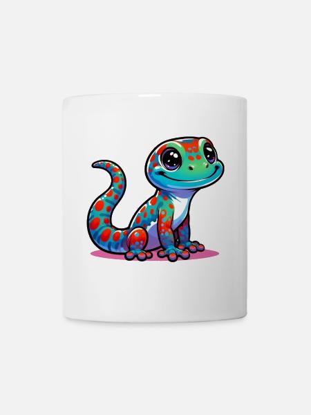 Gecko - Tasse - Weiß
