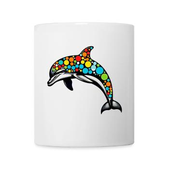 Dauphin - Mug blanc - blanc - Devant
