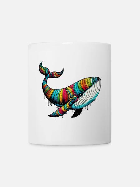 Wal - Tasse - Weiß