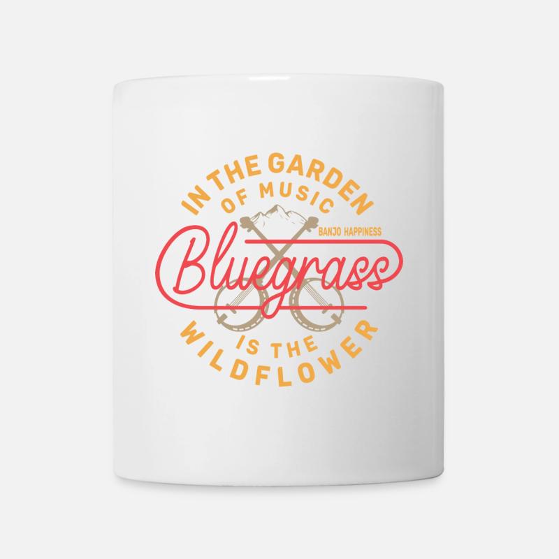 Bluegrass - Banjo Happiness - Tasse - Weiß
