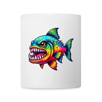 Piranha - Tasse - Weiß - Vorne