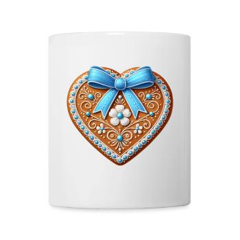 Gingerbread Heart: Sweet Tradition and Love Combined - Mug - white - Front