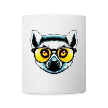 Lemur with Sunglasses - Mug - white - Front