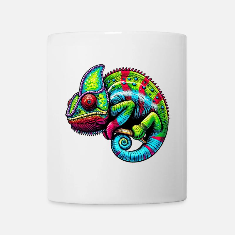 Chamäleon - Tasse - Weiß