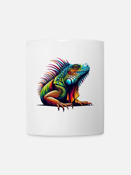 Leguan - Tasse - Weiß