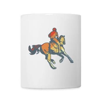 Reitsport - Tasse - Weiß - Vorne