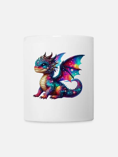 Drache - Tasse - Weiß