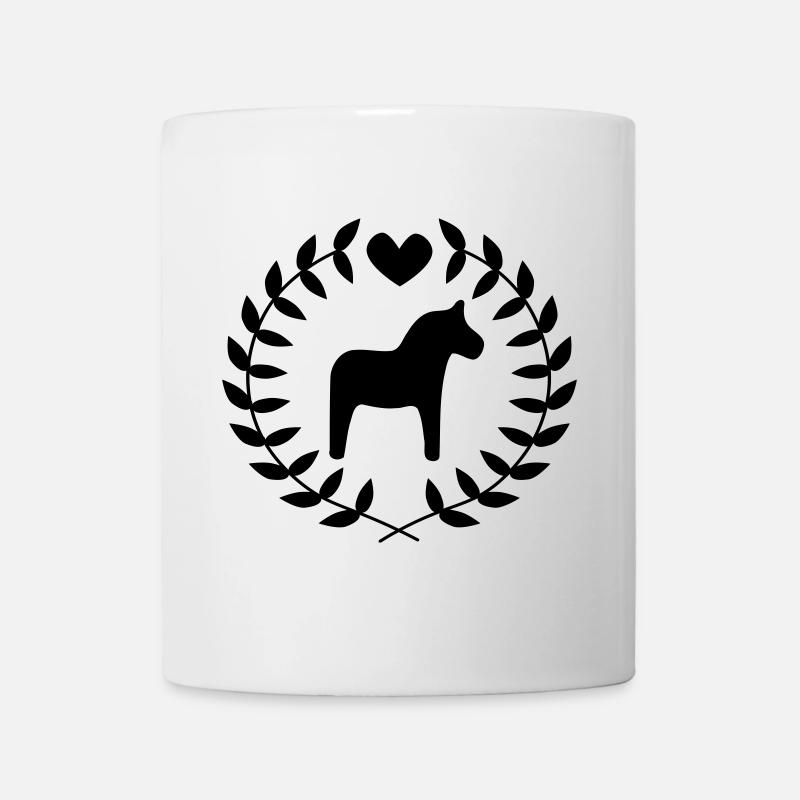 Dalapferdchen - Tasse - Weiß