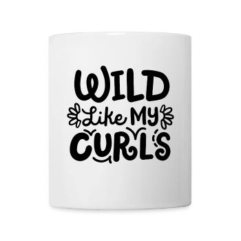 Locken lockiges Haar - Tasse - Weiß - Vorne