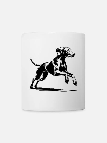 Weimaraner - Tasse - Weiß