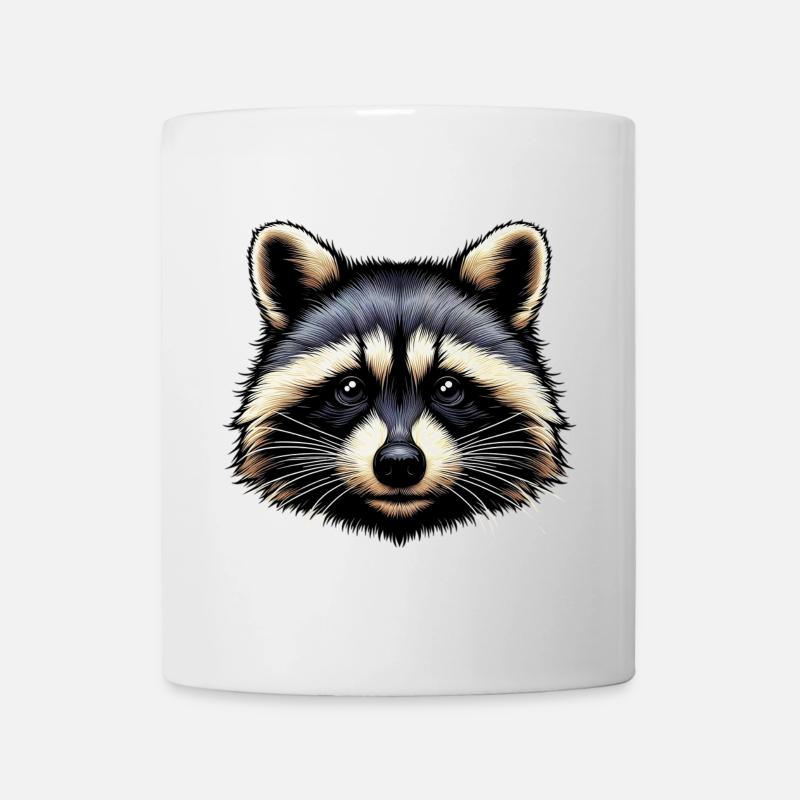 Waschbär - Tasse - Weiß