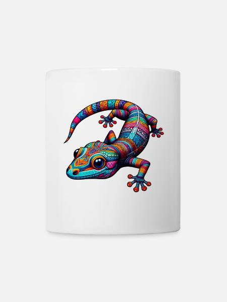 Gecko - Tasse - Weiß