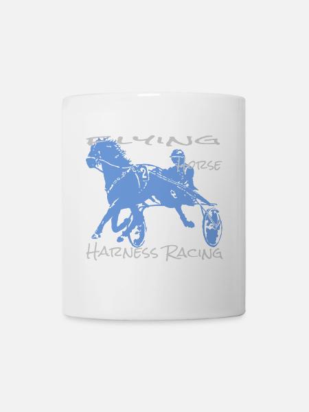 Course de trot trotteur - Mug blanc - blanc