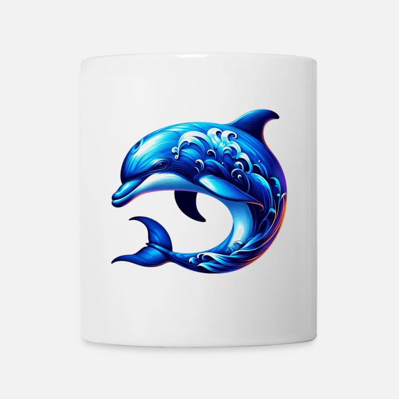 Delfin - Tasse - Weiß