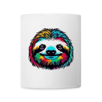 Faultier - Tasse - Weiß - Vorne
