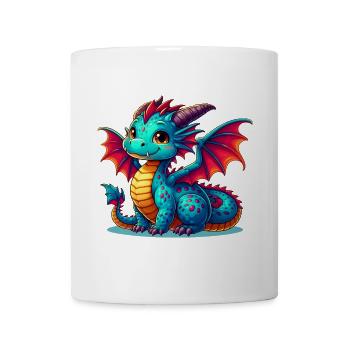 Drache - Tasse - Weiß - Vorne