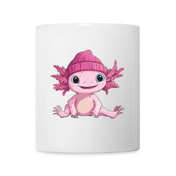 Axolotl Süß Niedlich Baby Kinder Tier Cartoon - Tasse - Weiß - Vorne