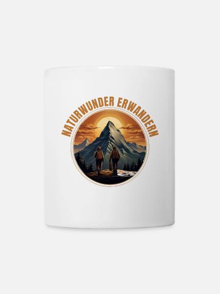 Natur erwandern - Tasse - Weiß