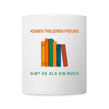 Pas d’ami plus fidèle qu’un livre - Mug blanc - blanc - Devant